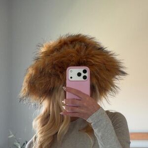 Chic Tan Fur Hat for Women